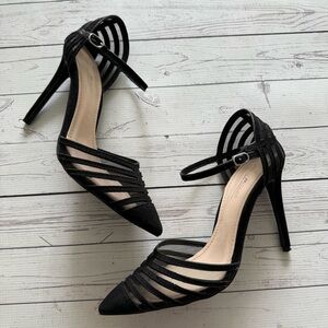 Elegant Black Strappy Heels